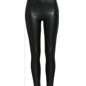 Cinq a Sept 5à7 Black Faux Leather Alice Legging Pant ~ XS ~ NWT